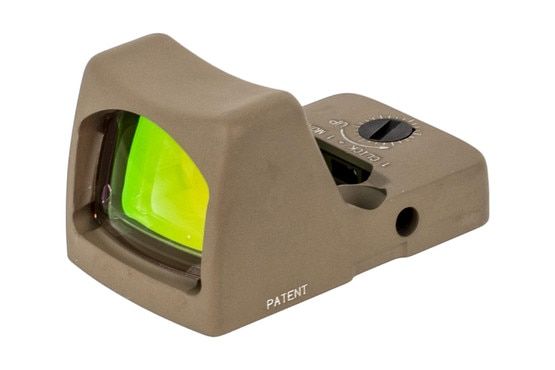 Trijicon 3.25 MOA RMR Type 2 Adjustable LED sniper red dot sight is designed to survive punishing handgun slide use with a grey Cerakote finish